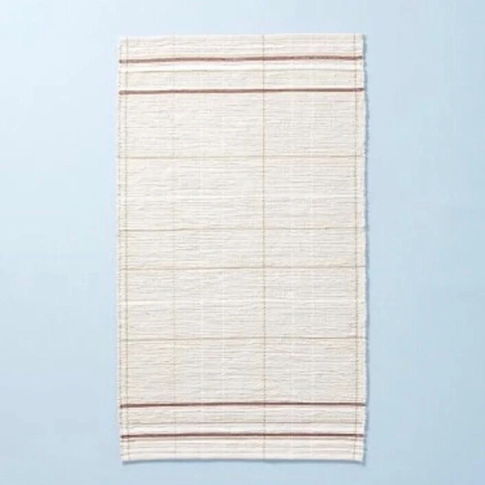 Stripe Scatter Rug 2 x 3’ Cream Brown - Hearth & Hand with Magnolia